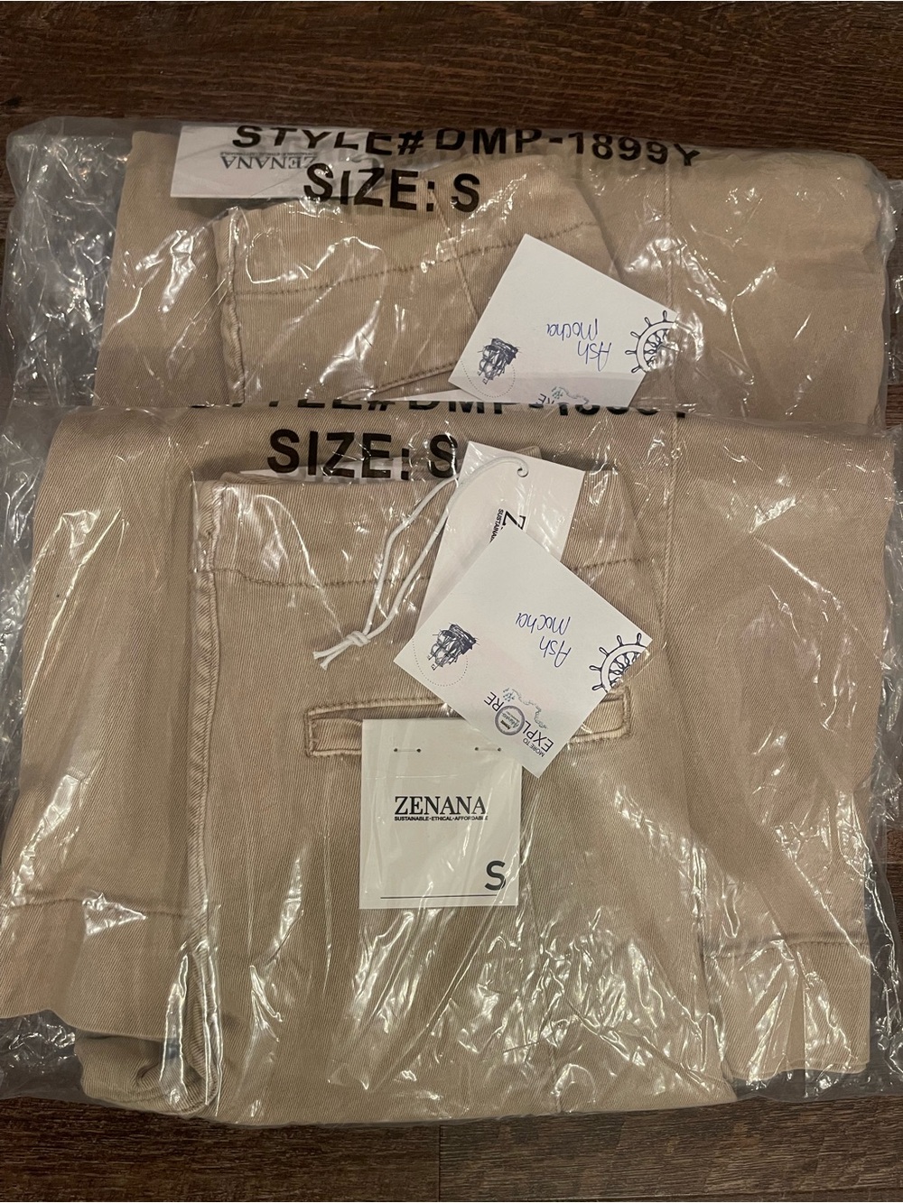 Zenana High-Waisted Wide Leg Crop Denim β Ash Mocha - Picture 2 of 2